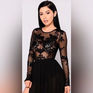 Fashion Nova Venue Sequin Maxi dress *out of stock on website!